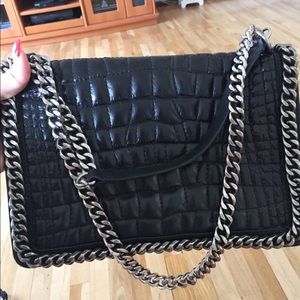 Zara croc real leather bag - not for sale